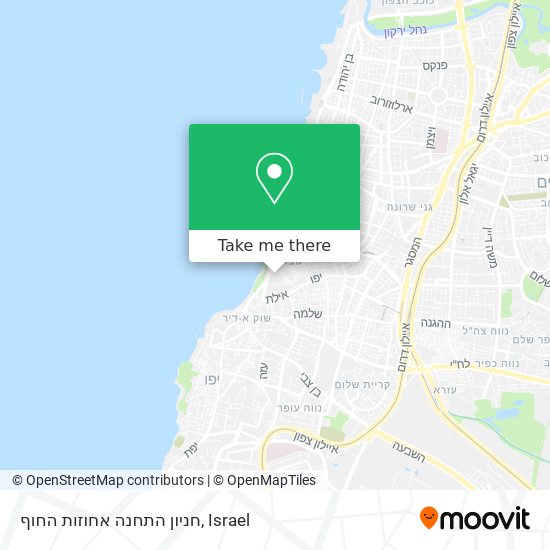 חניון התחנה אחוזות החוף map