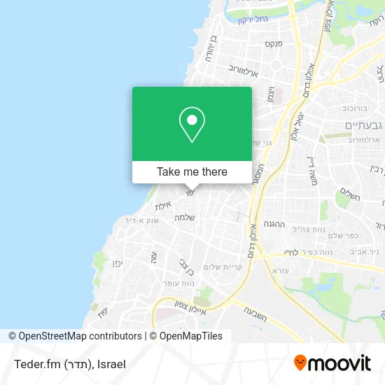 Карта Teder.fm (תדר)