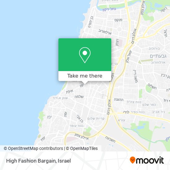 High Fashion Bargain map