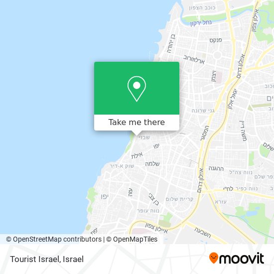 Tourist Israel map