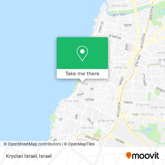 Kryolan Israel map