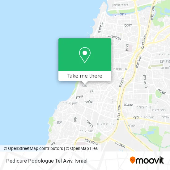 Карта Pedicure Podologue Tel Aviv