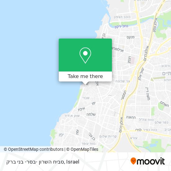 סביח השרון -בסר- בני ברק map