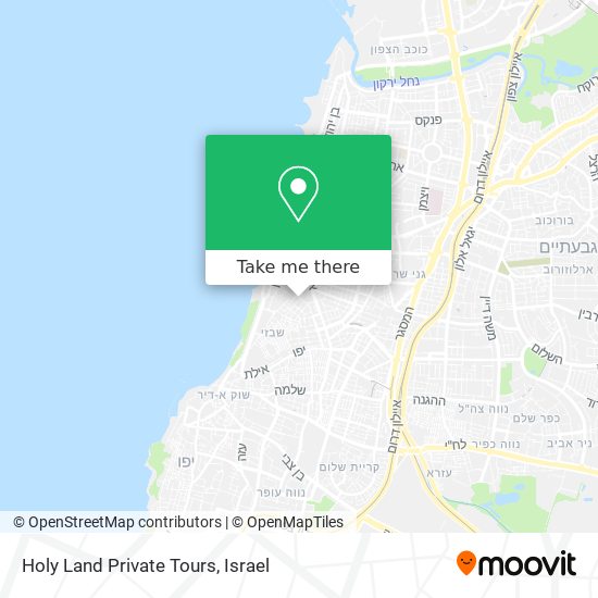 Holy Land Private Tours map