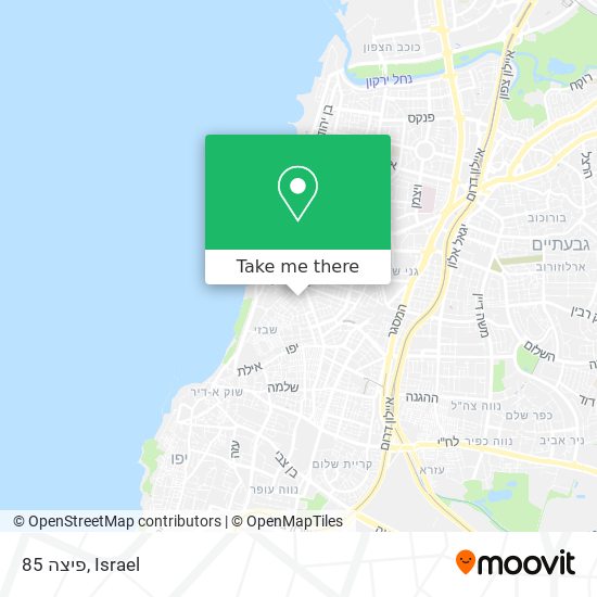 פיצה 85 map