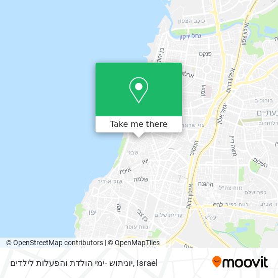 יוניתוש -ימי הולדת והפעלות לילדים map