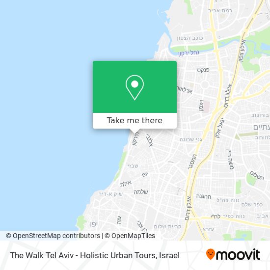 The Walk Tel Aviv - Holistic Urban Tours map