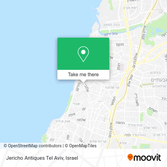 Карта Jericho Antiques Tel Aviv
