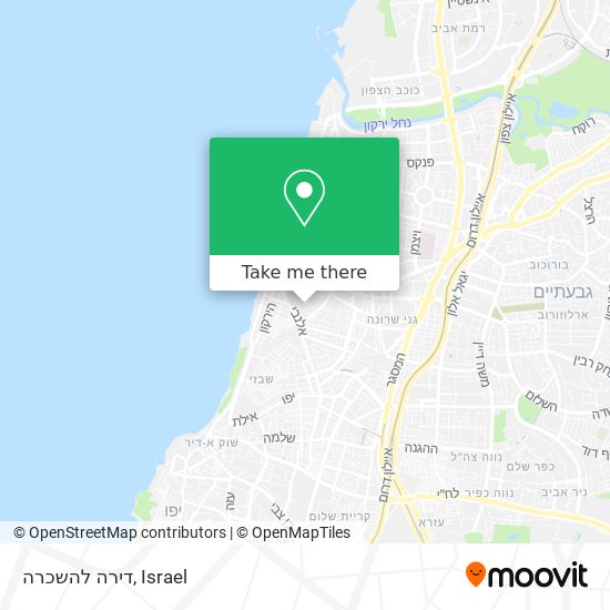 דירה להשכרה map