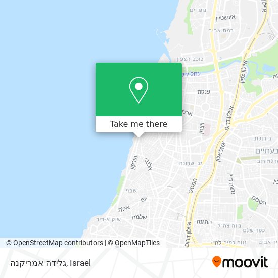 גלידה אמריקנה map