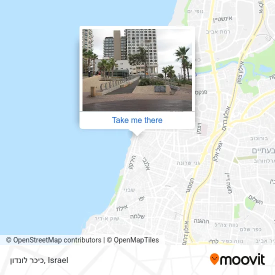 Карта כיכר לונדון