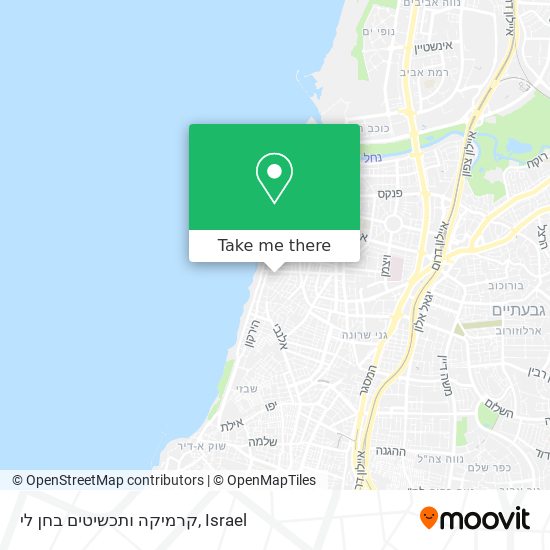 קרמיקה ותכשיטים בחן לי map