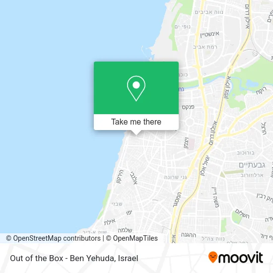 Карта Out of the Box - Ben Yehuda