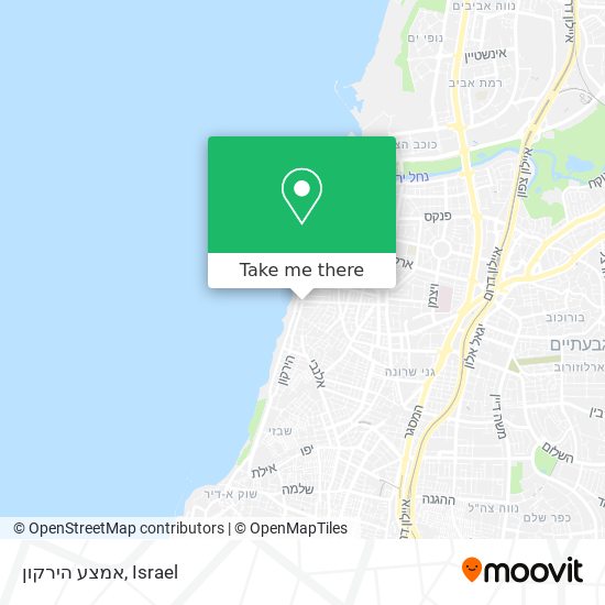 אמצע הירקון map