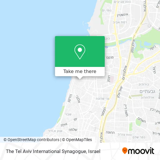 Карта The Tel Aviv International Synagogue