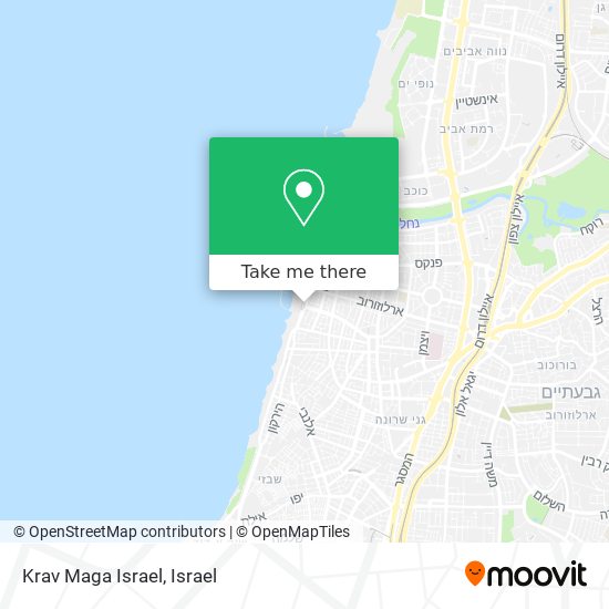 Krav Maga Israel map