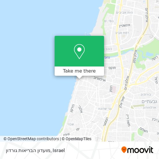 מועדון הבריאות גורדון map