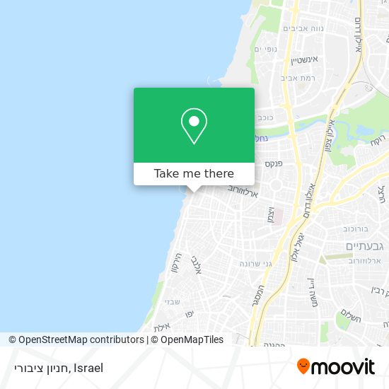 חניון ציבורי map