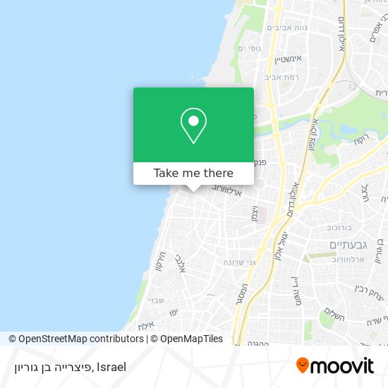 פיצרייה בן גוריון map