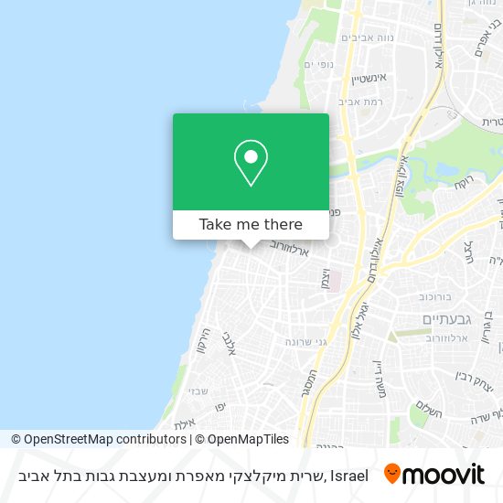 שרית מיקלצקי מאפרת ומעצבת גבות בתל אביב map