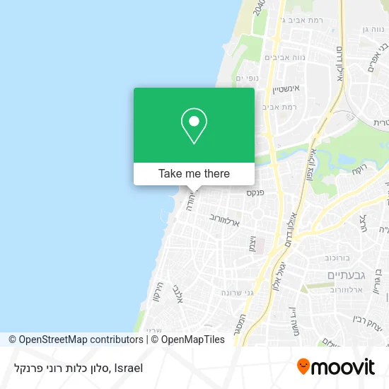 Карта סלון כלות רוני פרנקל
