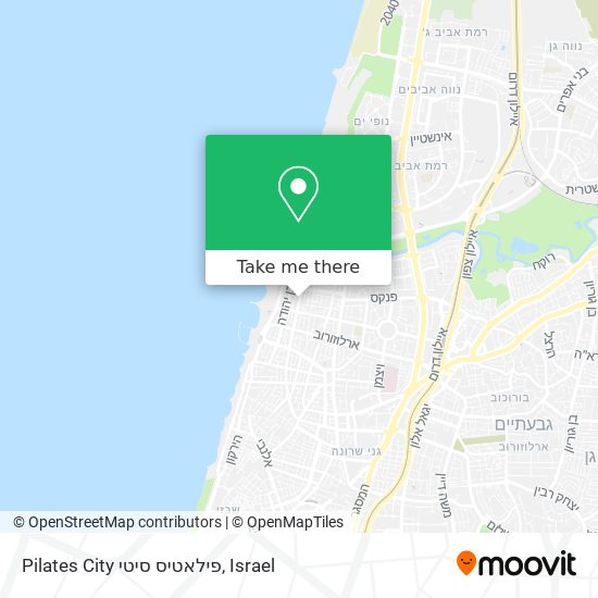 Карта Pilates City פילאטיס סיטי