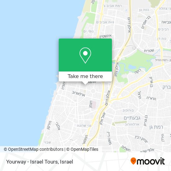 Карта Yourway - Israel Tours