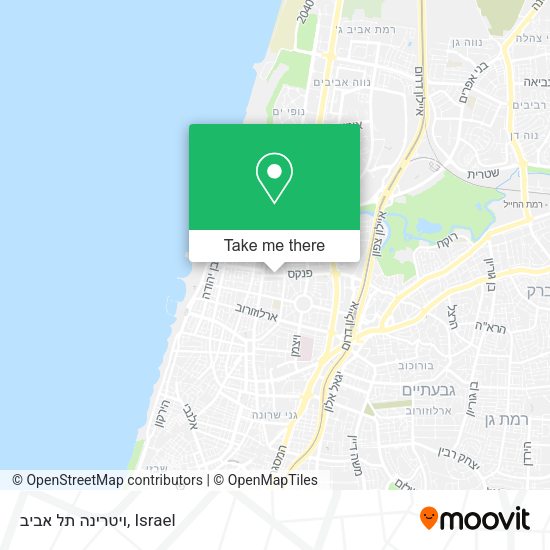 ויטרינה תל אביב map