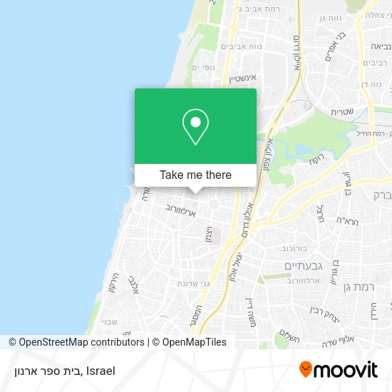 Карта בית ספר ארנון