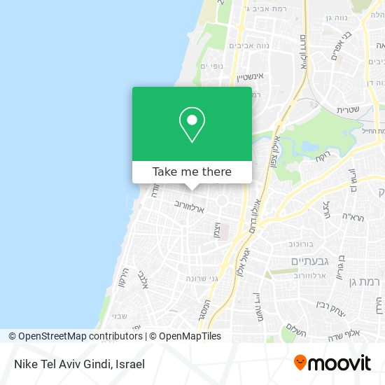 Nike Tel Aviv Gindi map