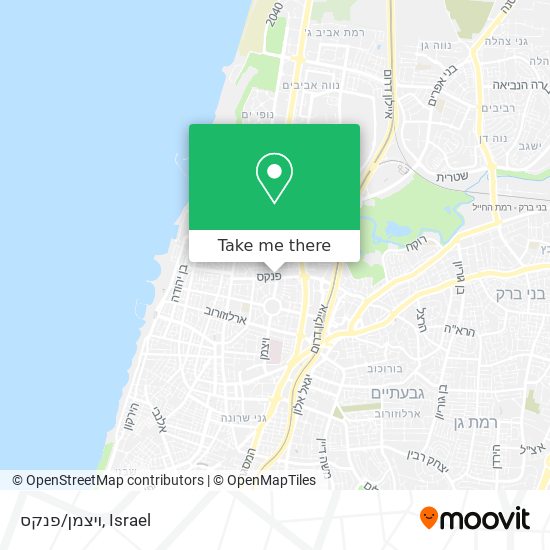 ויצמן/פנקס map