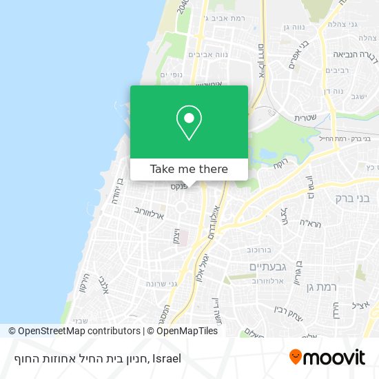 חניון בית החיל אחוזות החוף map
