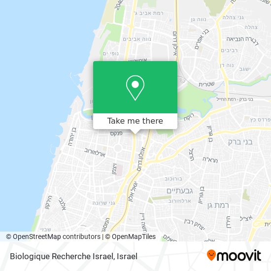 Карта Biologique Recherche Israel