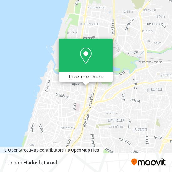 Tichon Hadash map