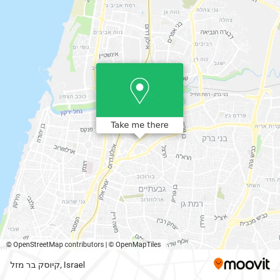 Карта קיוסק בר מזל