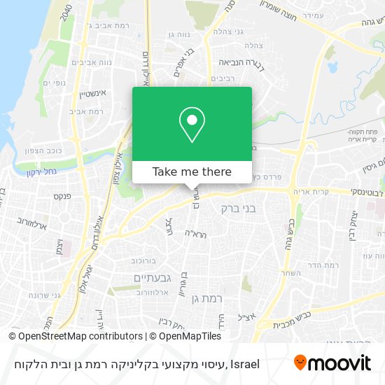 עיסוי מקצועי בקליניקה רמת גן ובית הלקוח map