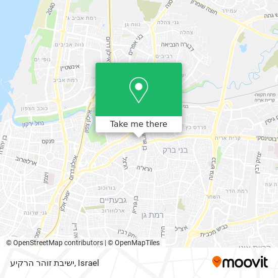 ישיבת זוהר הרקיע map