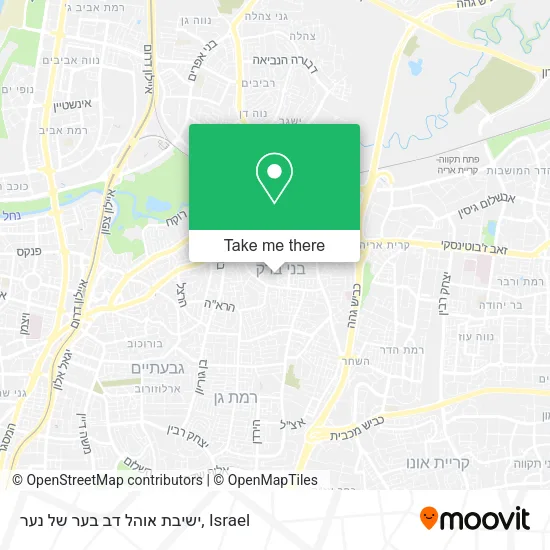 Карта ישיבת אוהל דב בער של נער