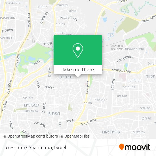 הרב בר אילן/הרב ריינס map