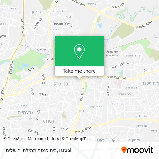 בית כנסת תהילת ירושלים map