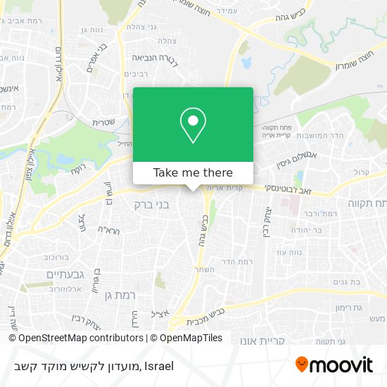 מועדון לקשיש מוקד קשב map