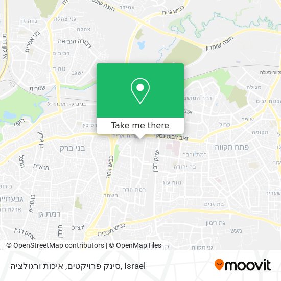 סינק פרויקטים, איכות ורגולציה map