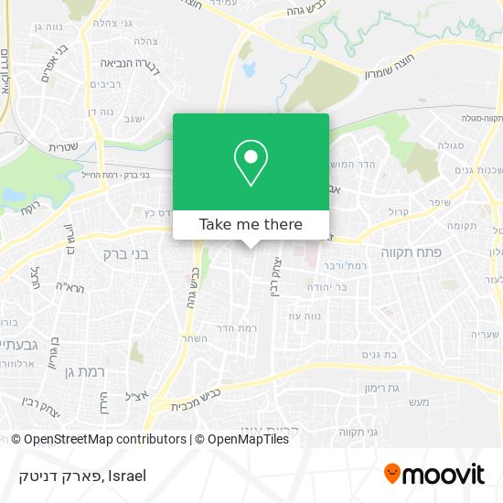 פארק דניטק map