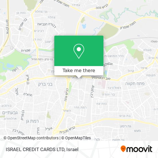 Карта ISRAEL CREDIT CARDS LTD