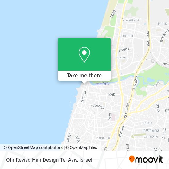 Ofir Revivo Hair Design Tel Aviv map