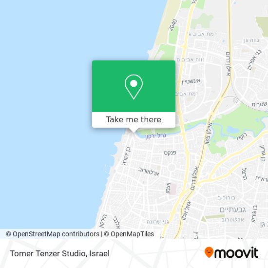 Tomer Tenzer Studio map