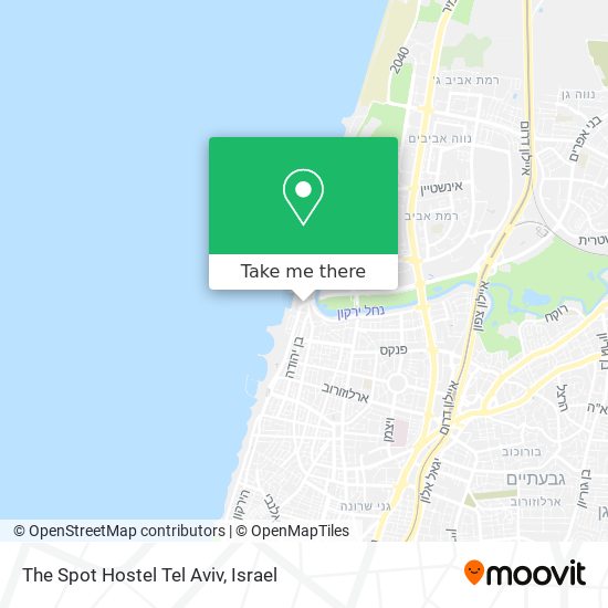 The Spot Hostel Tel Aviv map