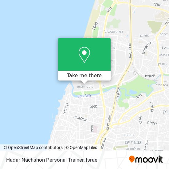 Карта Hadar Nachshon Personal Trainer