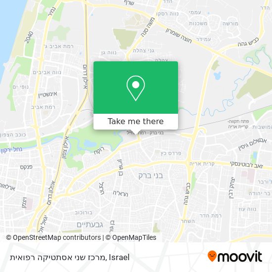 מרכז שני אסתטיקה רפואית map