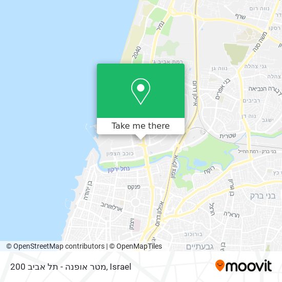 200 מטר אופנה - תל אביב map